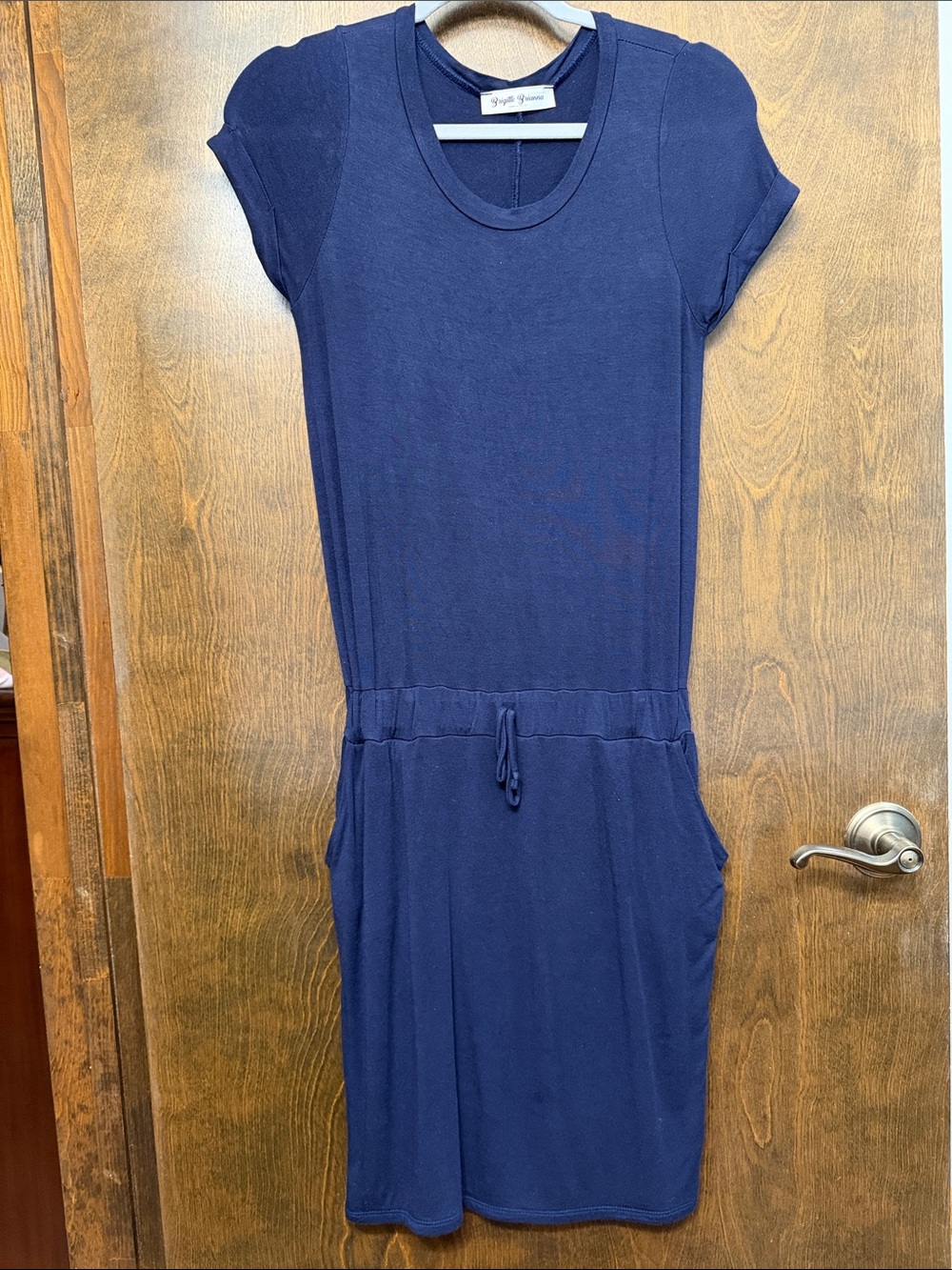 Brigitte Brianna Baseball Tee dress in Navy